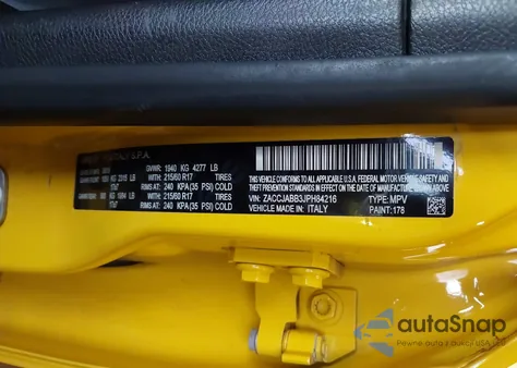 2018 Jeep Renegade Latitude Fwd z USA, uszkodzony, nr VIN ZACCJABB3JPH84216